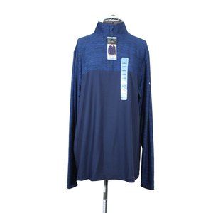 GapFit men's mock neck‎ half zip stretch knit performance long sleeve pullover L